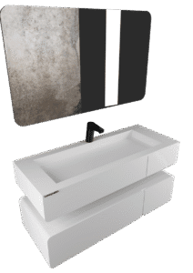 روشویی لاکچری دو تکه پرسلان